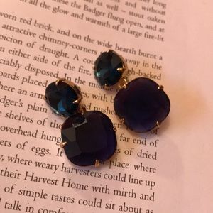 JCrew sapphire blue earrings